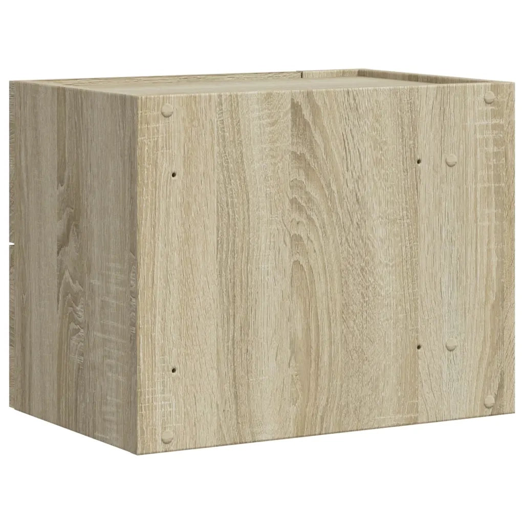 Comodino | Armadio da Notte | Mobiletto da notte a Muro Rovere Sonoma 45x30x35 cm