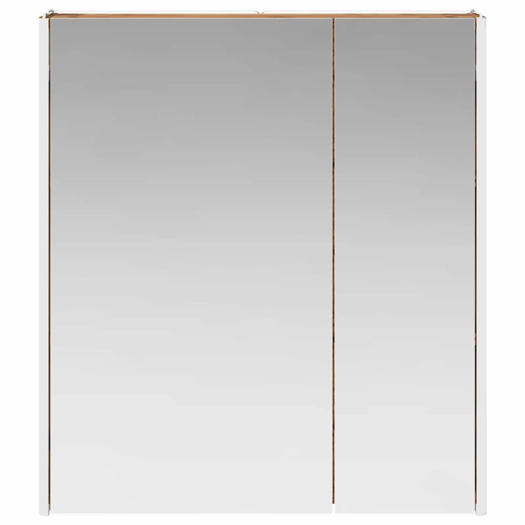 Mobiletto per specchio da bagno Legno vecchio 889245