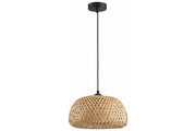 Lampada a sospensione rattan boho Ø29 Sorell E27 Reality