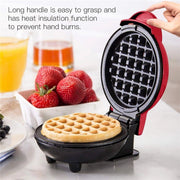 Trade Shop - Mini Waffle Maker Macchina Antiaderente Per Waffle Cialde Frittelle 350w Q-hb66 -