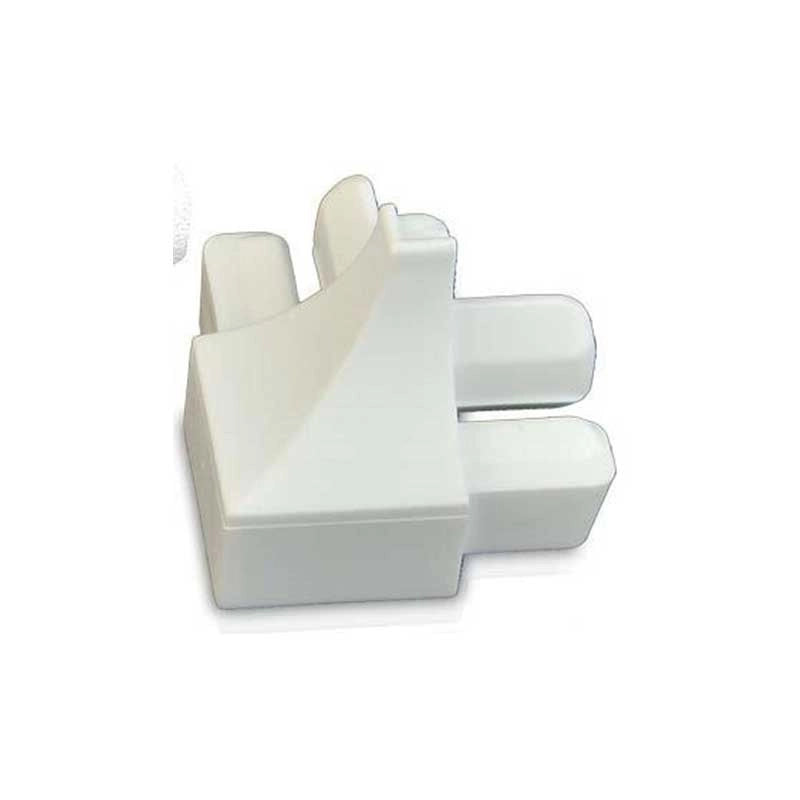 Raccordo per sguscio in plastica bianco : Modello - INTERNO H10MM