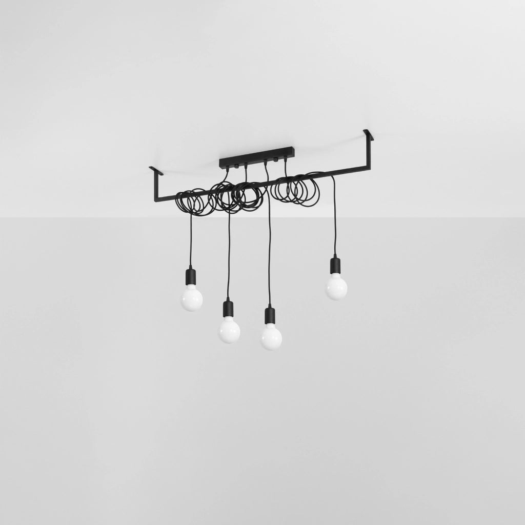 Lampadario SALAMANCA 4 nero