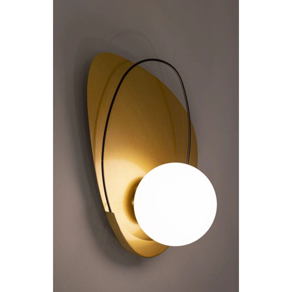 Lampada a Parete VKH72, Oro, Metallo, 28x17x32 cm
