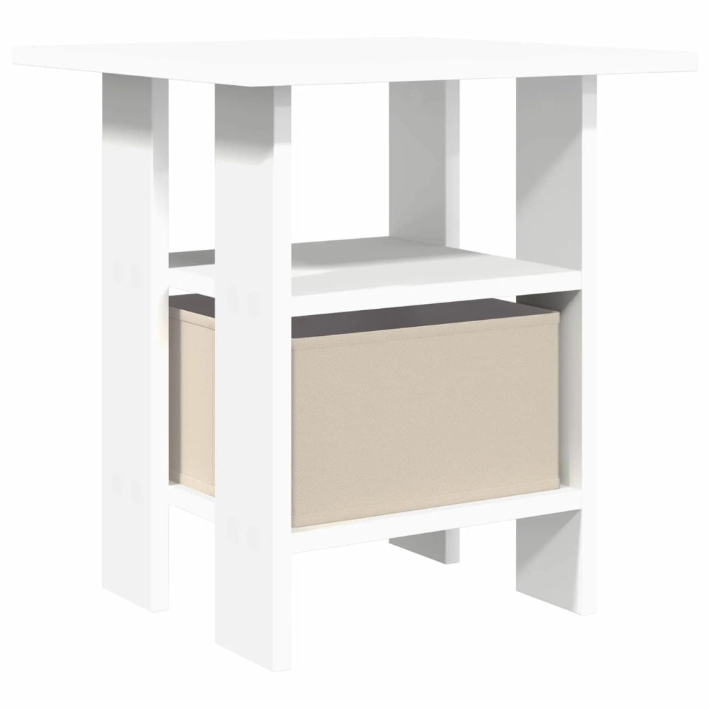 Comodino | Armadio da Notte | Mobiletto da notte con cassetto Bianco 41 x 40 x 45 cm Legno multistrato