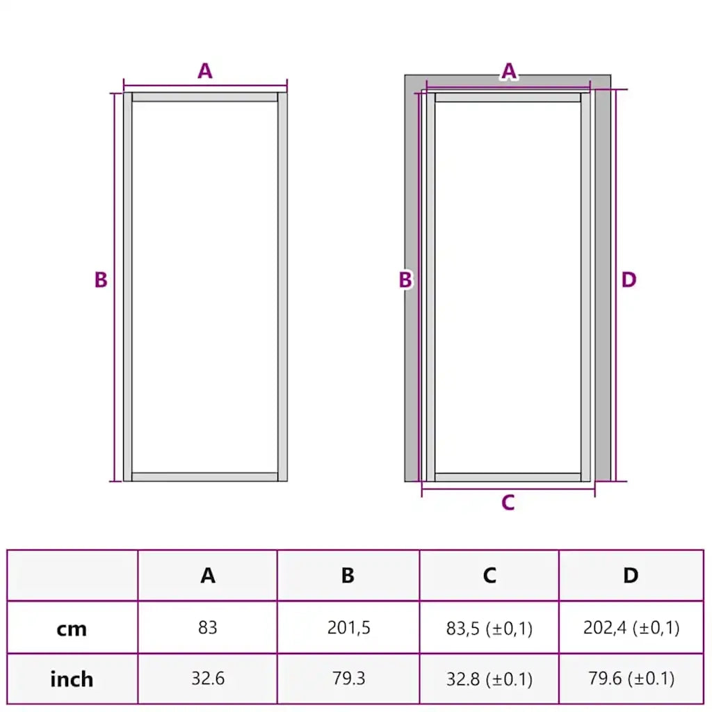 Porta per la casa 83 x 201,5 x 3,5 cm 42025244