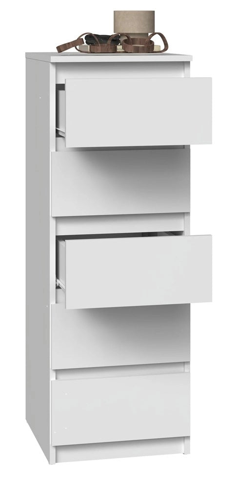 Cassettiera MALWA W5 bianco per camera e soggiorno