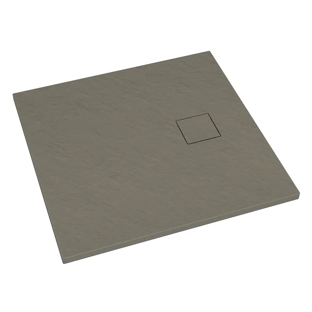 Piatto doccia 90x90 cm colore marrone effetto pietra | Samos