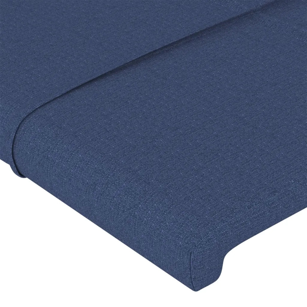 Testiera Blu 144x5x78/88 cm in Tessuto 346052