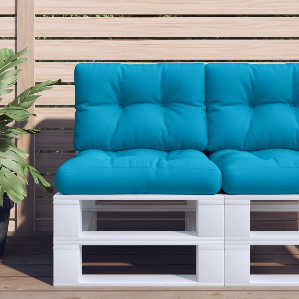 Cuscini per Pallet 2 pz | Cuscini per sedie Blu in Tessuto