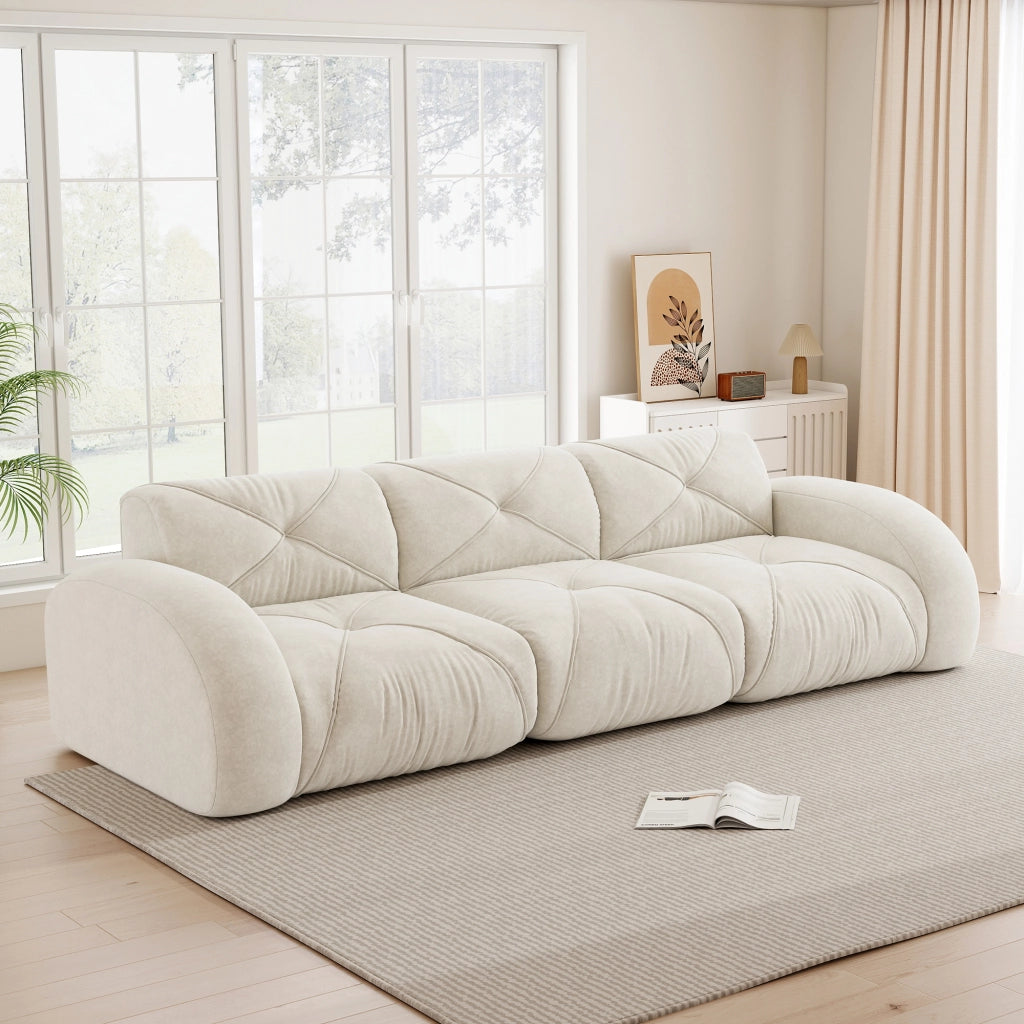 Sof¨¤ modulare senza cornice extra grande - Zephmum- 3 posti tessuto Chenille antiscivolo