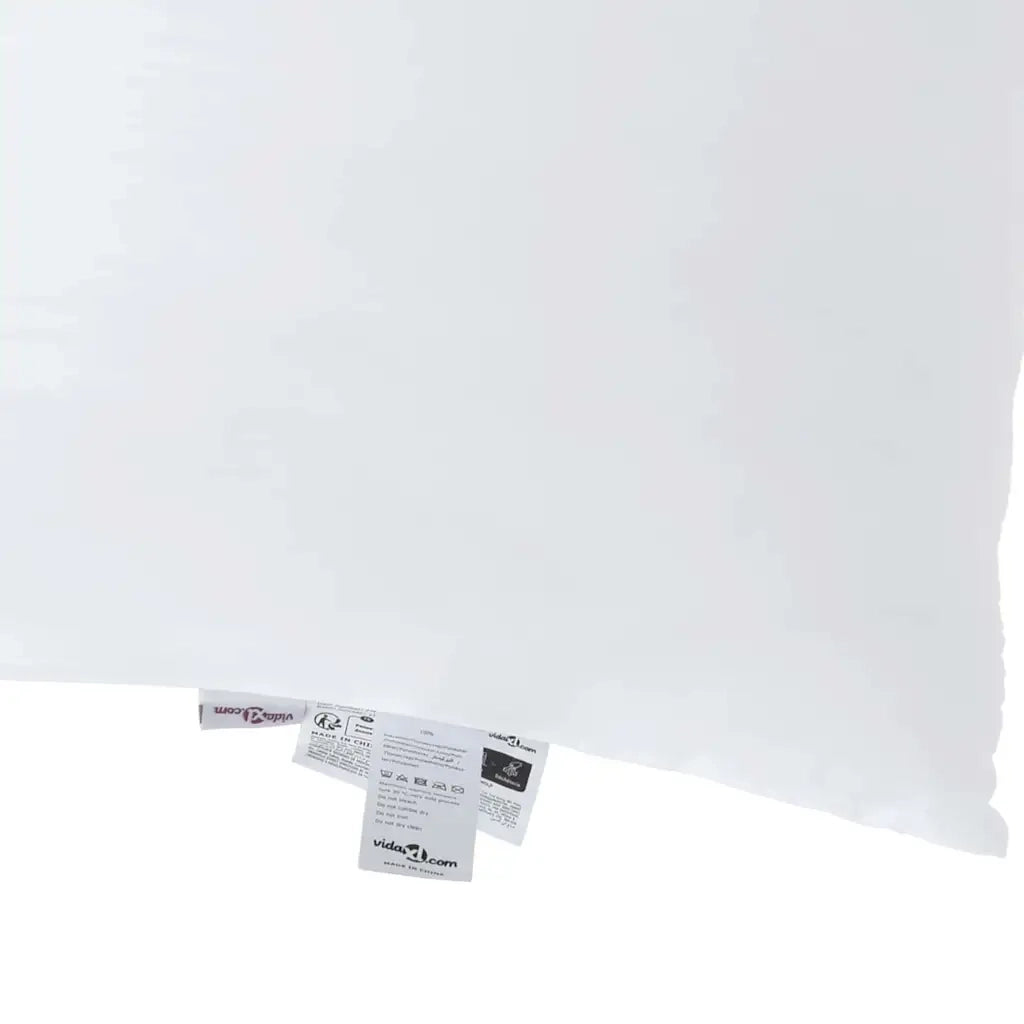 Cuscino con cuscino 2 pcs Bianco 79 x 60 x 20 cm Poliestere 42007830