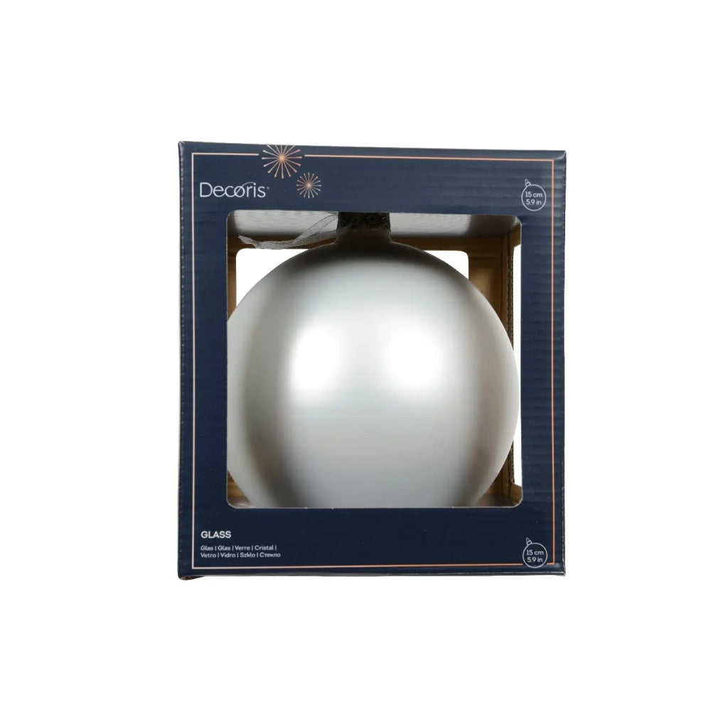 Pallina Vt opaco bianco neve d15cm