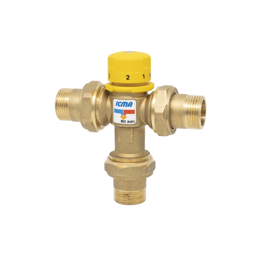 MISCELATORE TERMOSTATICO S100 PER IMPIANTI SOLARI  3/4 - 1 pezzi - ICMA