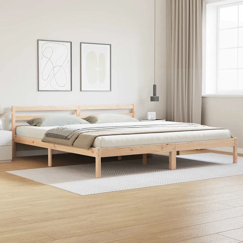 Struttura del letto Marrone 225,5 x 185,5 x 69,5 cm 869784