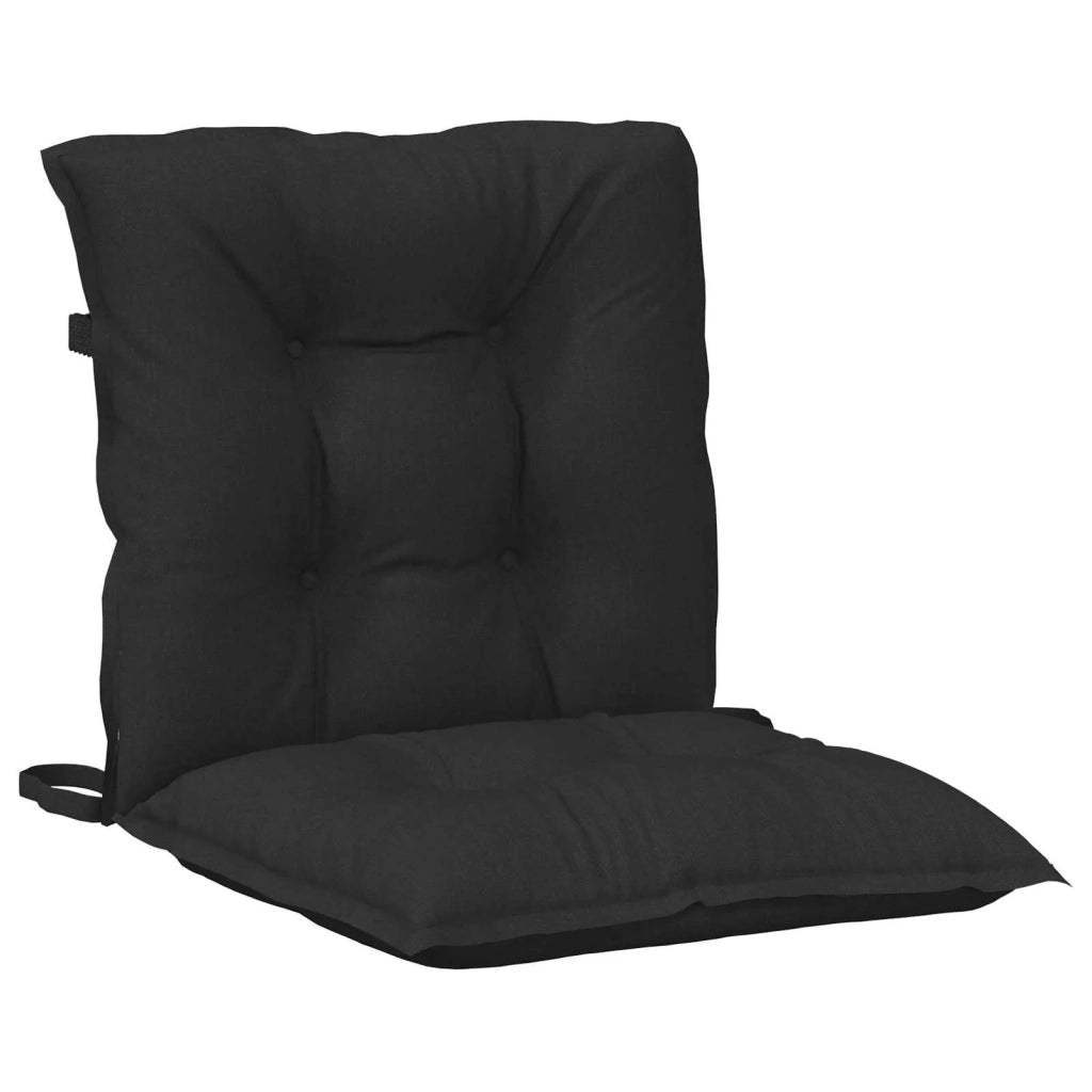 Set di Cuscini per Sedia Bassa 6 pcs Melange Nero 4002402