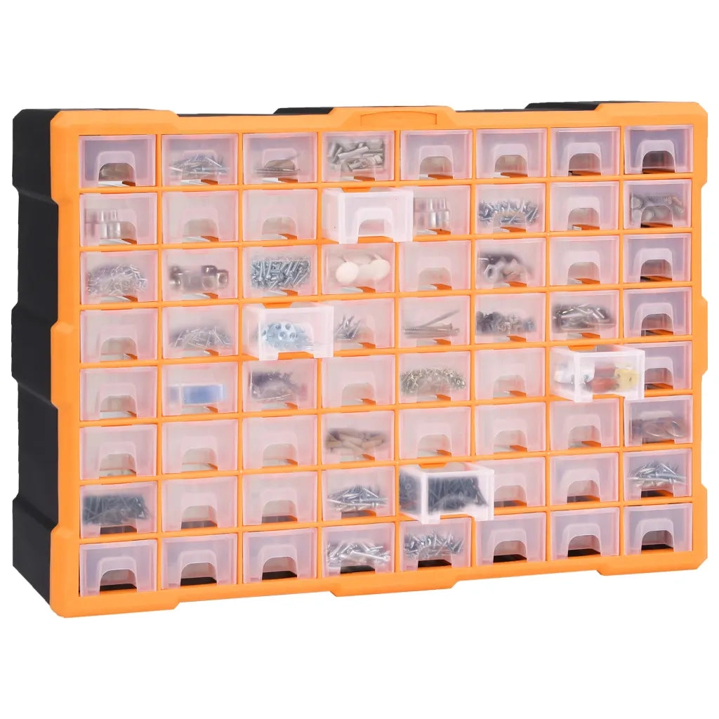 Mobile Contenitore con 64 Cassetti 52x16x37,5 cm 147579