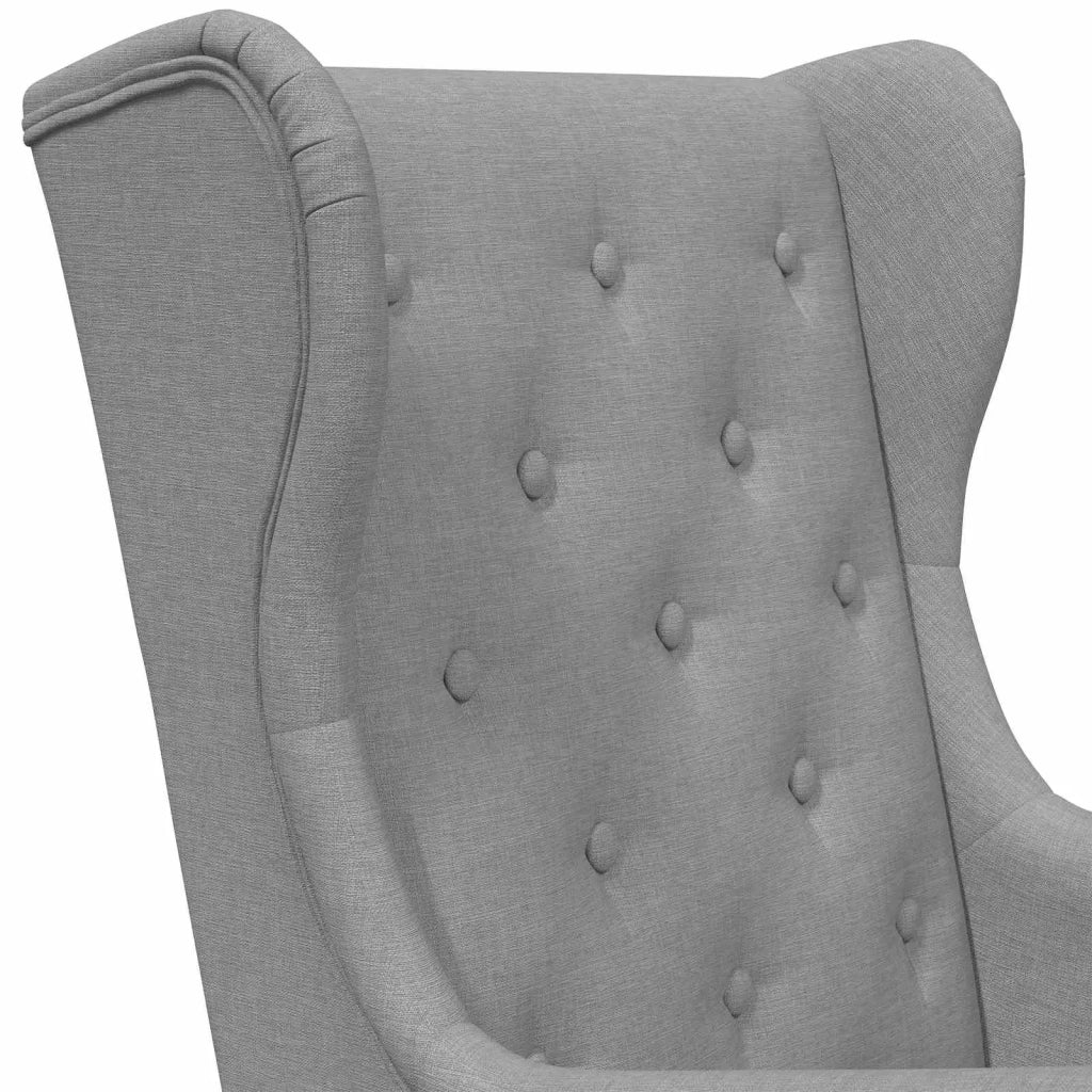 Poltrona | Sedia Relax Grigio Chiaro Tessuto