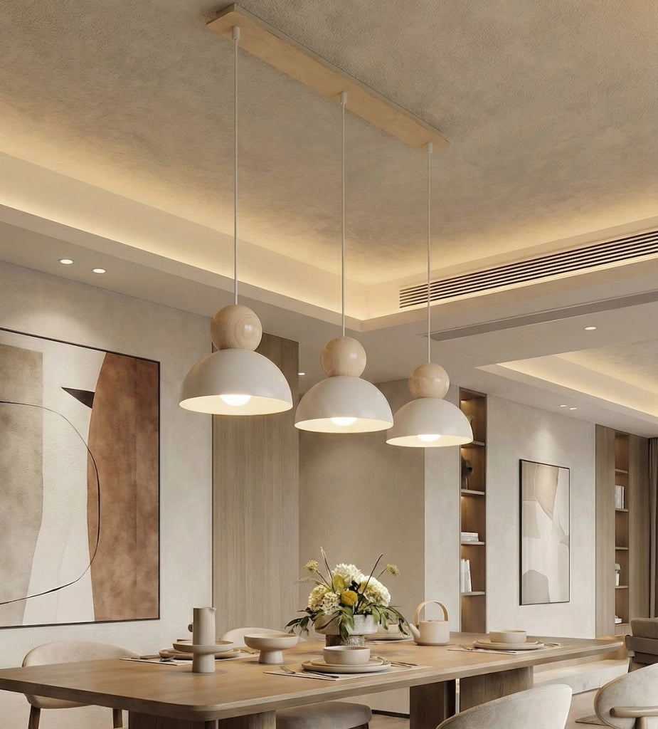 Lampada da soffitto KAKI 3xE27 bianco-beige Emibig