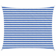 Telo Ombra Blu e Bianco 2,5 x 3,5 m HDPE 42032883