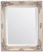 Specchio vintage barocco in stile francese, 50 x 60 cm, champagne
