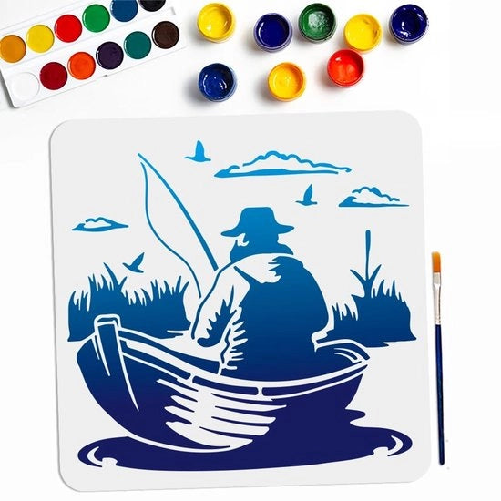 Modulo Barchetta da Pesca 11,8 × 11,8 cm - Modulo Per Parete