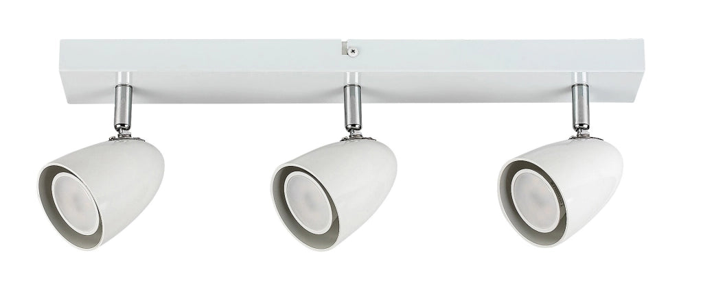 Plafoniera bianca Perico 3 spot orientabili GU10 Rabalux