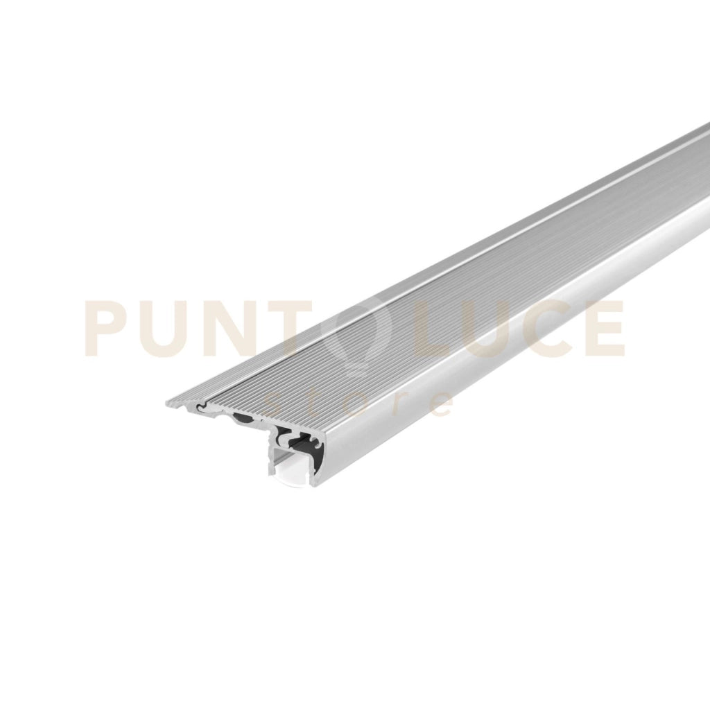 PROFILO STEPWAY ALLUMINIO PER GRADINI CON BATTENTE INCLUSO 200X5,9X2CM