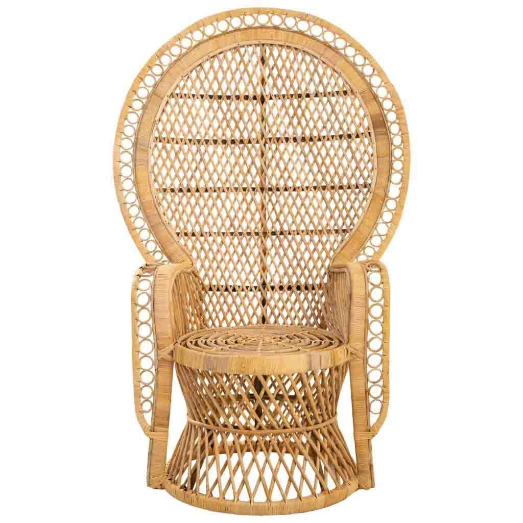 Poltroncina vintage in bambù marrone 96x49,5x140h