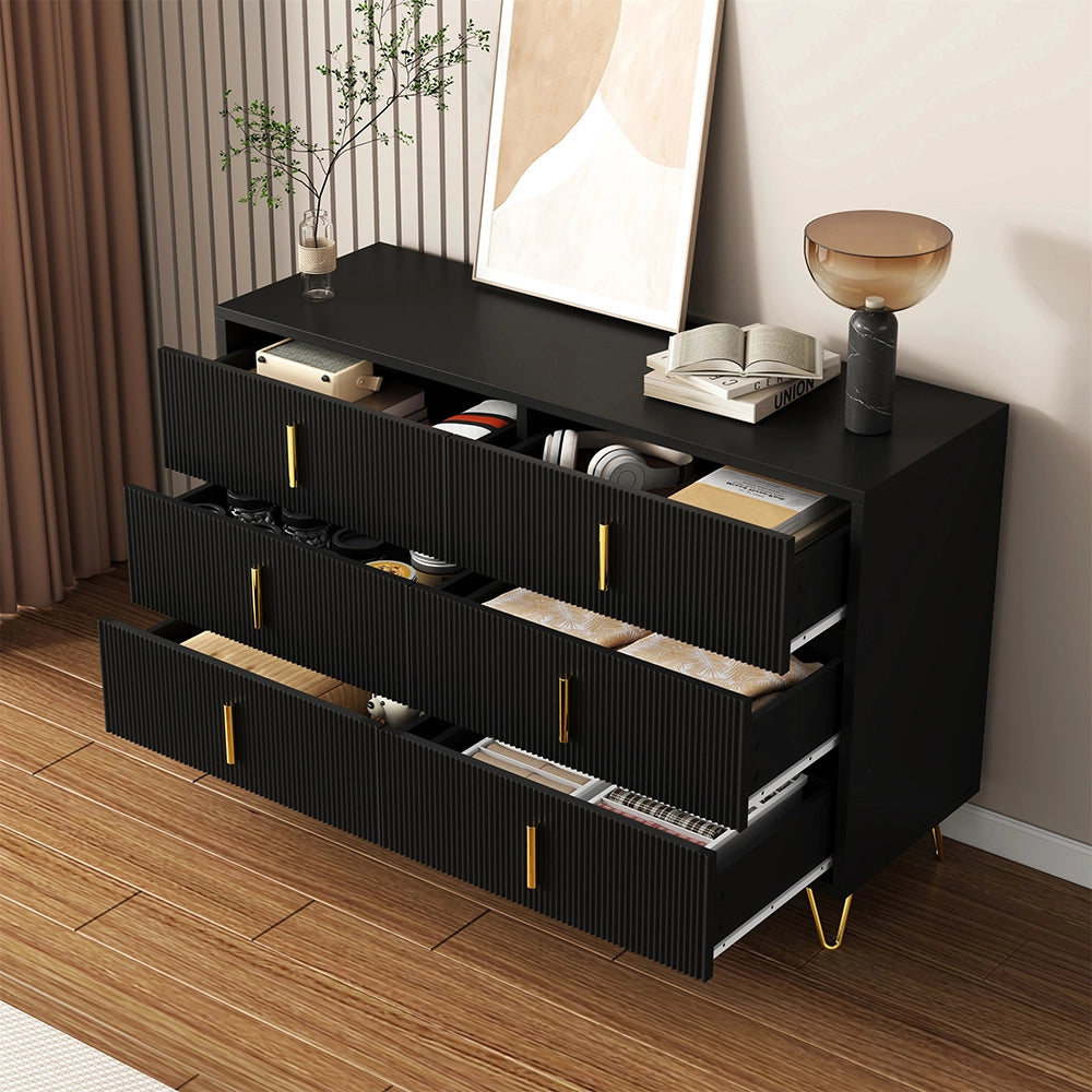 Buffet Moderno - Xylo - 140??40??85 cm - Maniglie Dorate Multispazio