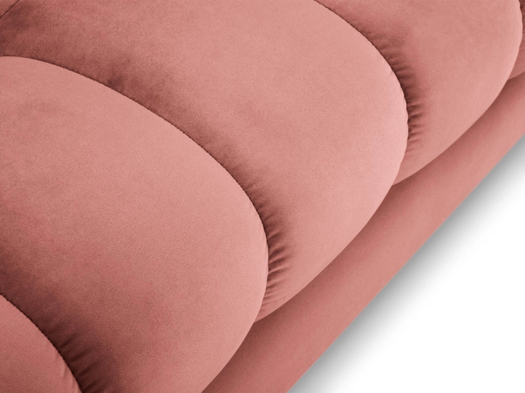 Cosmopolitan Design - Divano panoramico "Bali" 7 posti in velluto rosa 