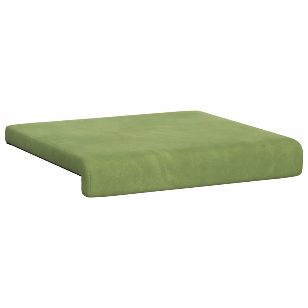 Cuscino per panchina 2 pcs Velluto Verde chiaro 42043024
