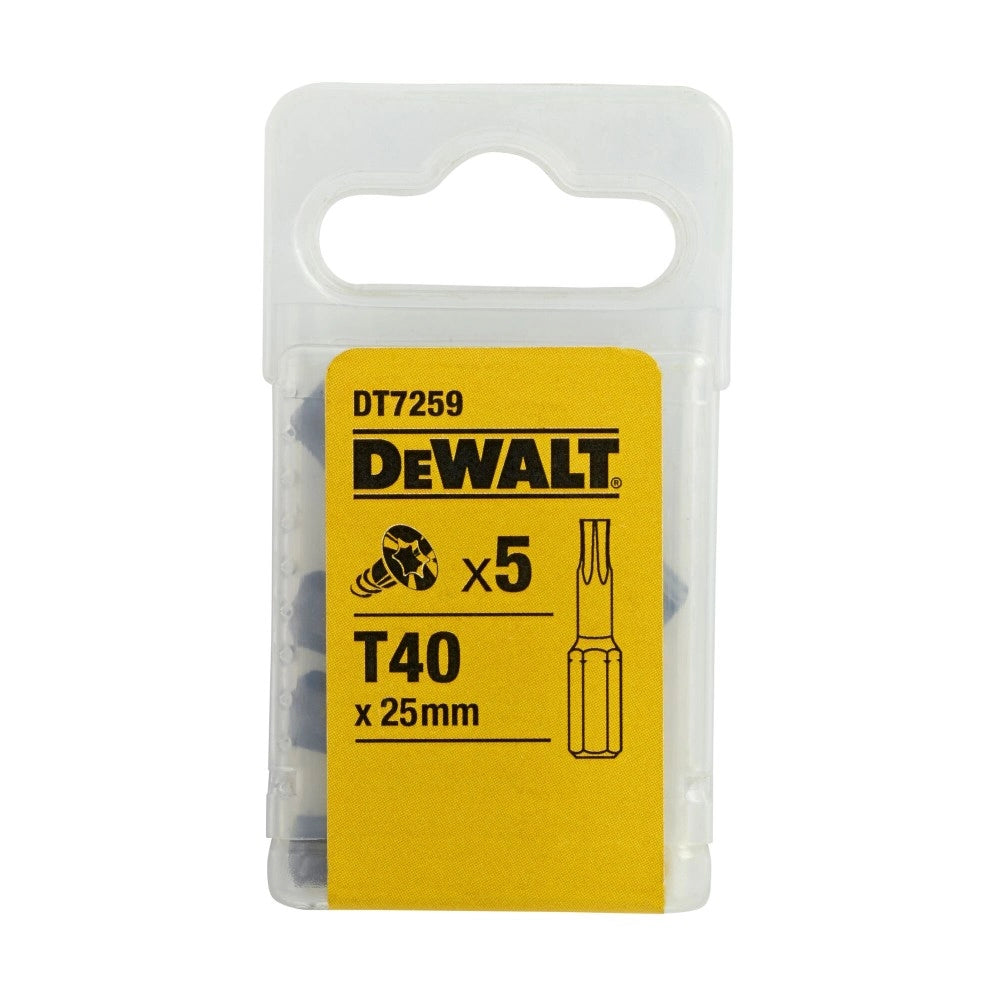 Dewalt inserto torx t 40 set da 5pz
