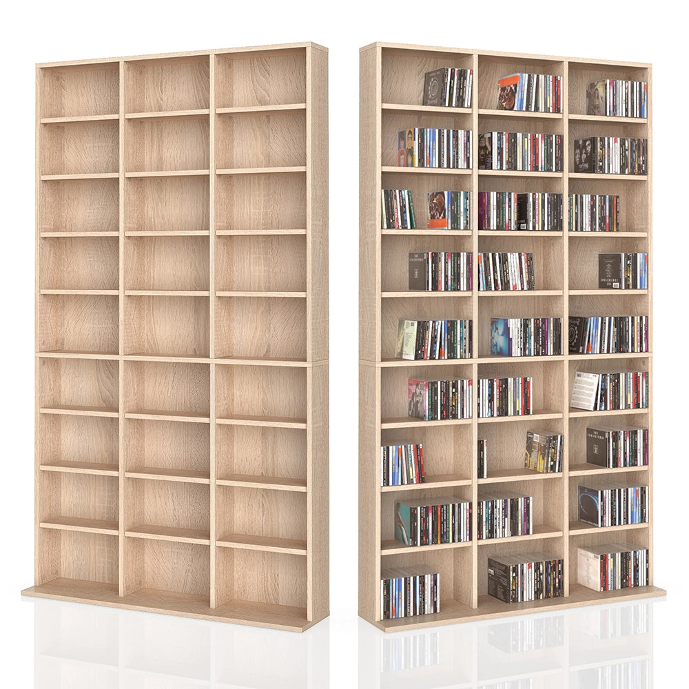 Vicco Scaffale porta cd Sonoma 102 x 178 cm