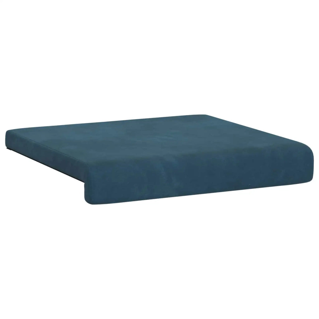 Cuscino per panchina 2 pcs Velluto Blu Profondità 35 cm 42043030