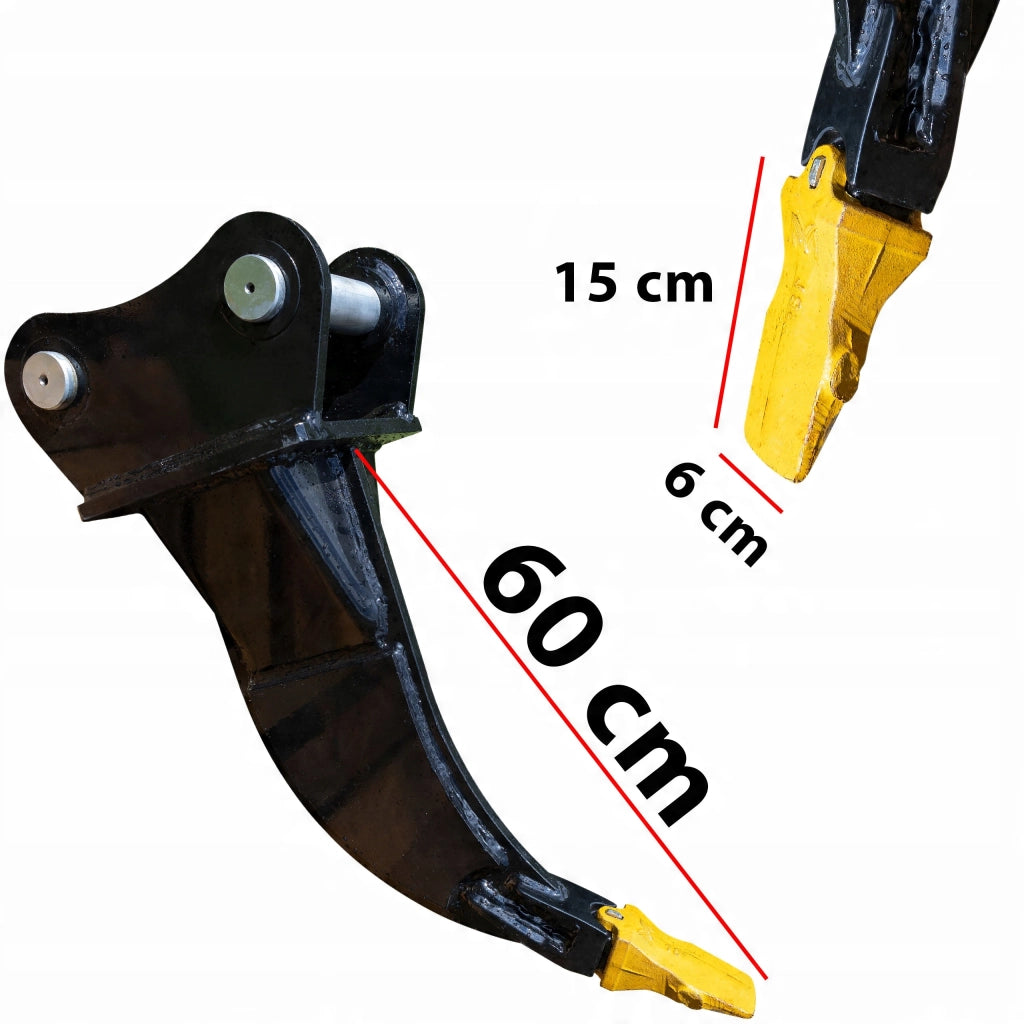 Ripper Monodente Rosfix 60cm – Per Escavatori 4T | Dente Indurito, Verniciatura a Polvere