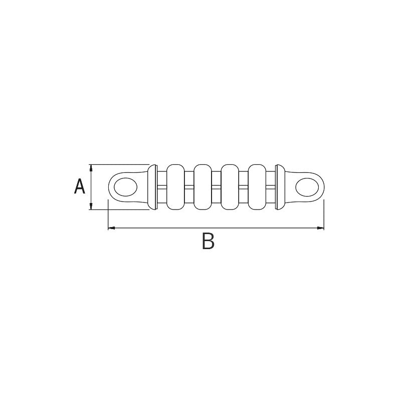 MOLLA ORMEGGIO INOX Ø MM.9X470