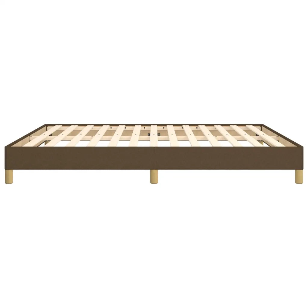 Giroletto senza Materasso Marrone Scuro 180x200 cm Tessuto 346837