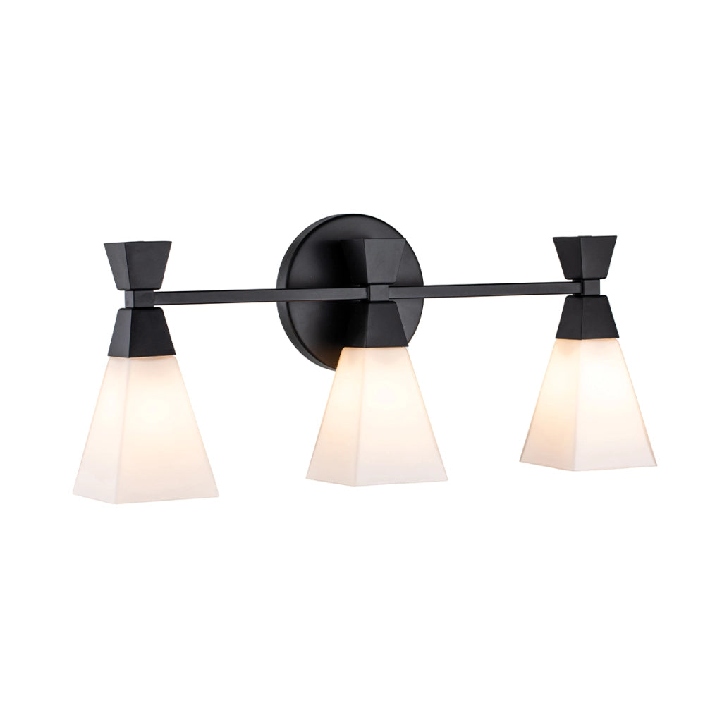 Applique bagno Bowtie Elstead 3 luci G9 3W IP44 nero