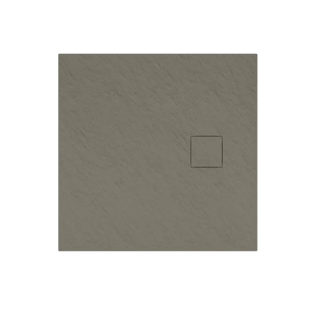 Piatto doccia 80x80 cm colore marrone effetto pietra | Samos