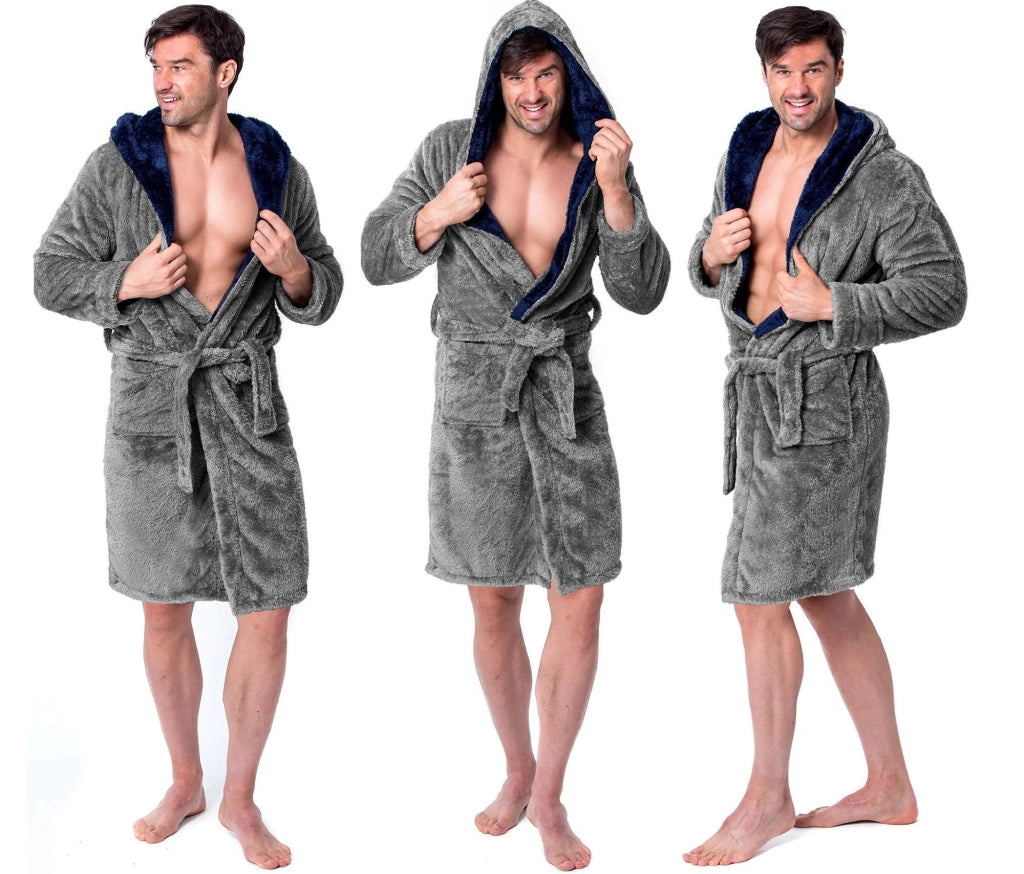 Accappatoio Jordan Grey-navy Men M