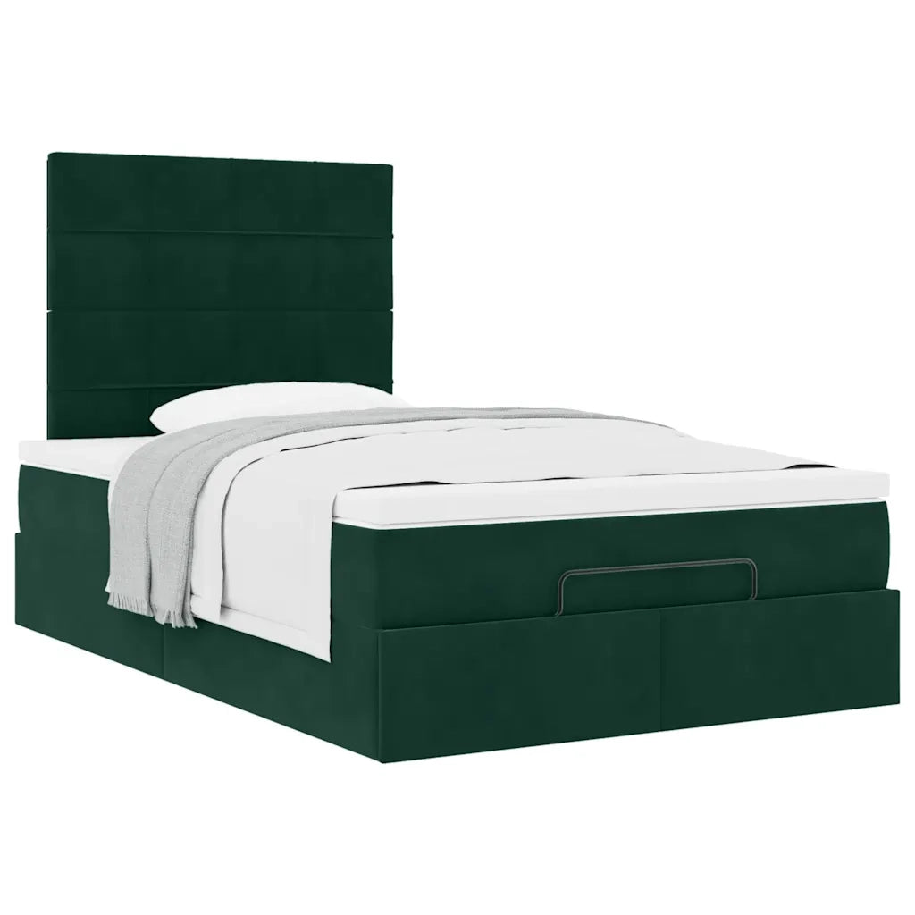 Struttura Letto Pouf con Materassi 120x190 cm Velluto 3313460