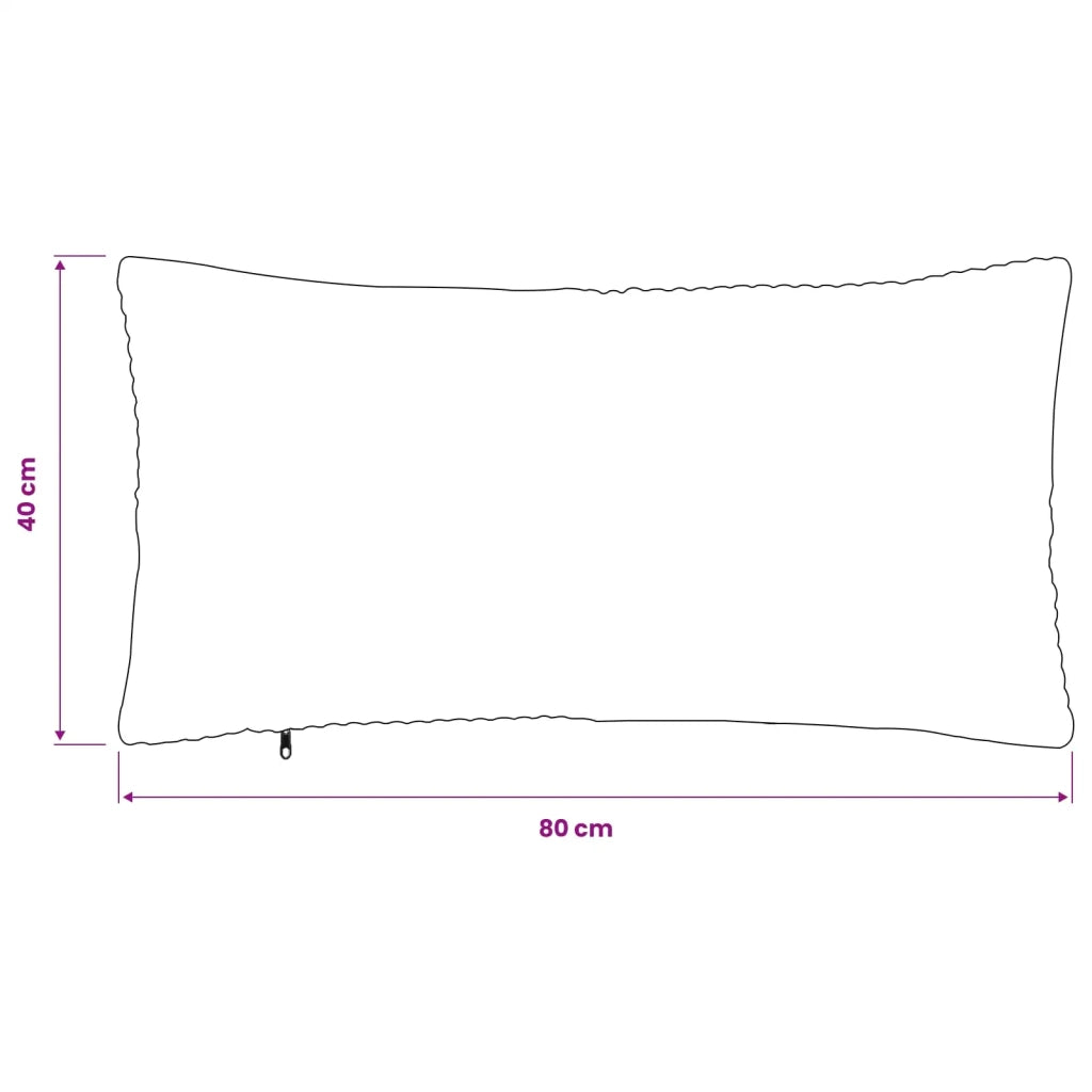 Federa 6 pcs ALMELO Verde 40 x 80 cm corduroy 914636