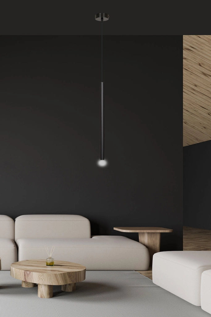 Lampada sospensione Emibig Selter 1 nera G9 metallo 120cm