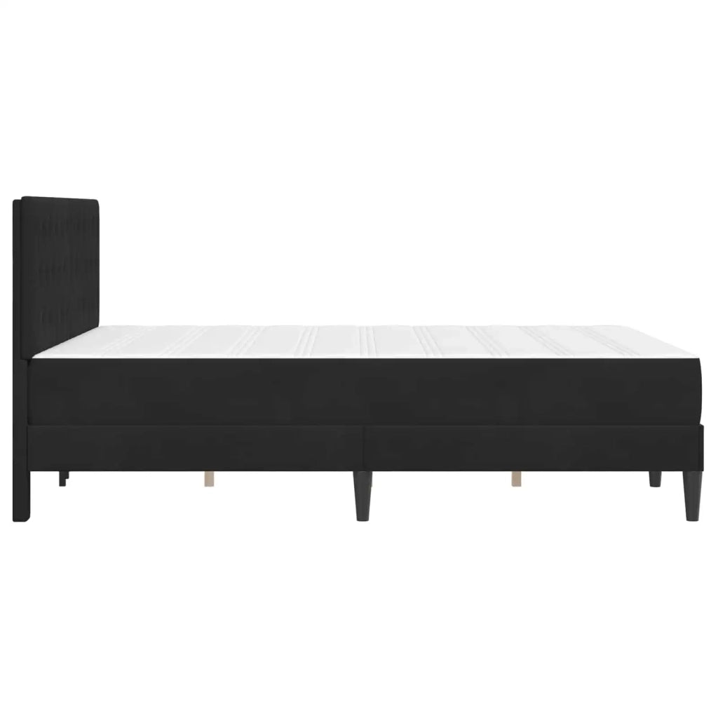 Struttura letto con materasso Nero 160 x 200 cm Velluto 3415064