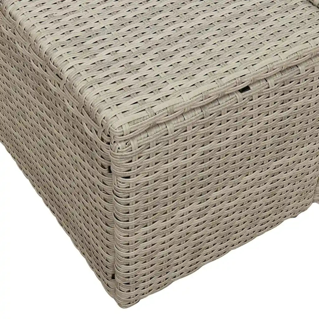Divano da giardino Grigio 184 x 62 x 69 cm polyrattan 42006797