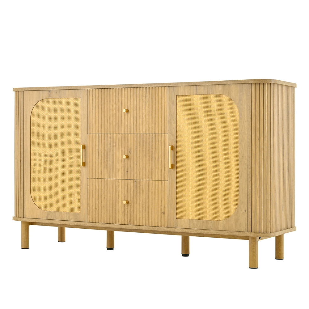 Buffet - Xylo - cassetti+ripiani piedi metallo legno