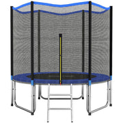 Trampolino Elastico per Esterno con Rete di Sicurezza ¨C Zephmum ¨C Blu ?305 cm