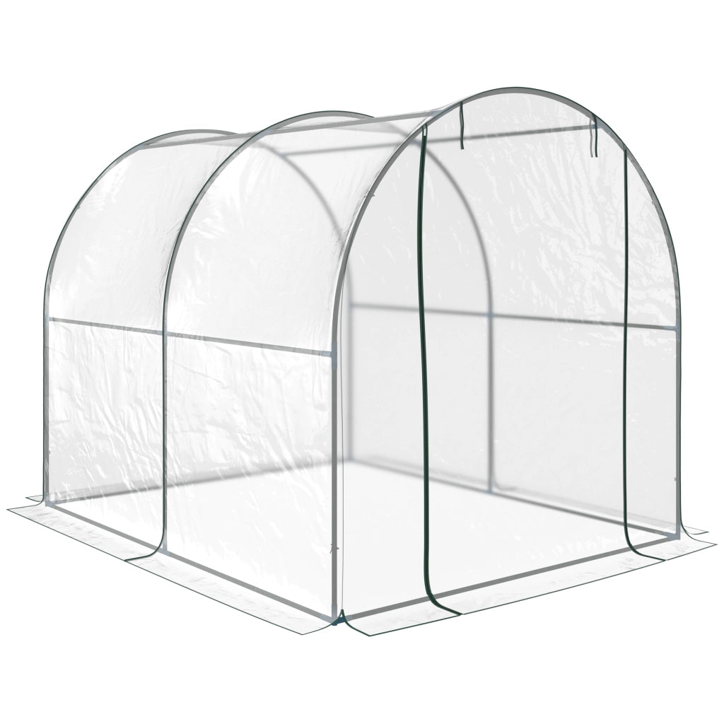 Serra Tunnel da Giardino ¨C Minimal ¨C Acciaio, PVC, 2x2.5x2m