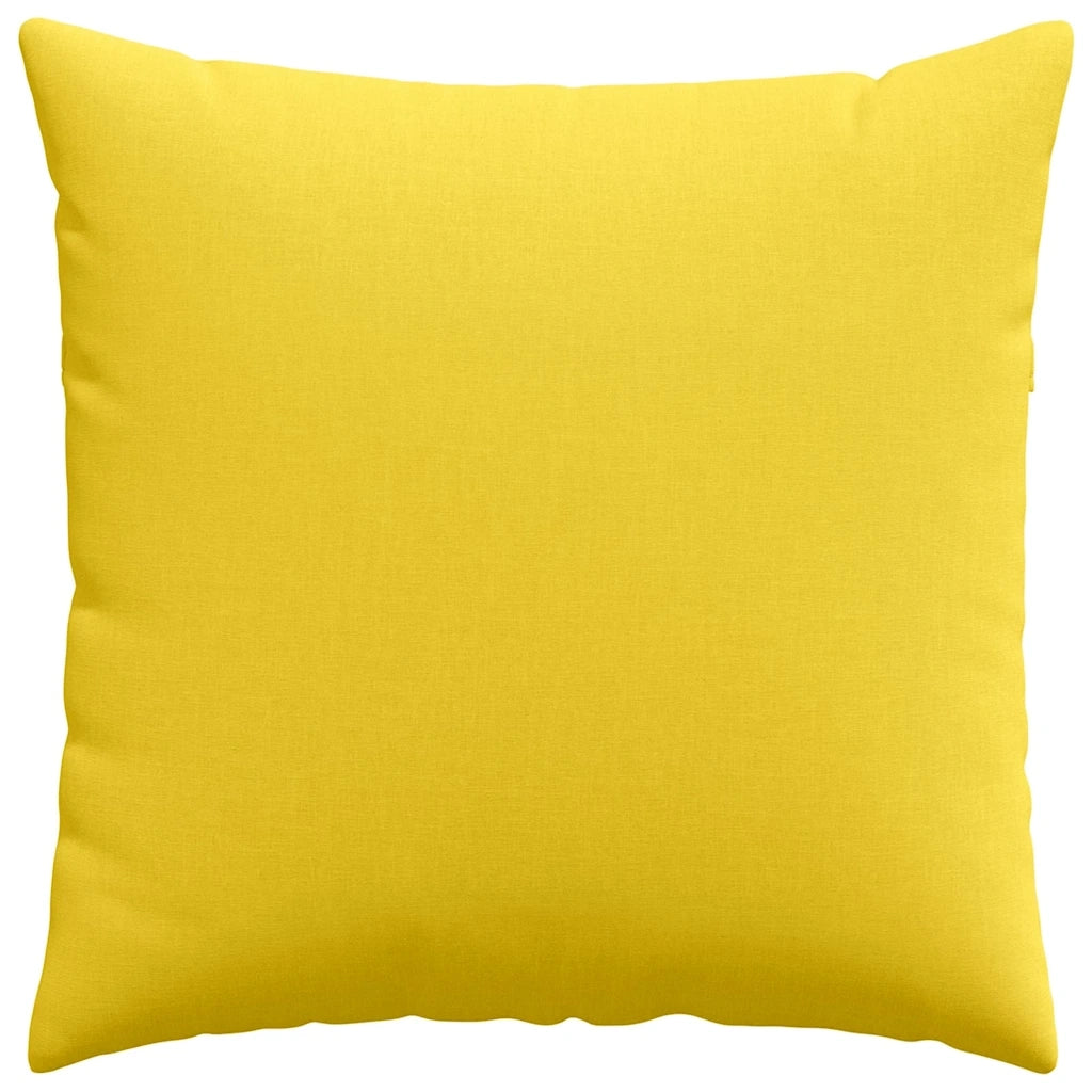 Cuscini da Divano 2 pcs Giallo Chiaro 80 x 80 cm Tessuto 42014049