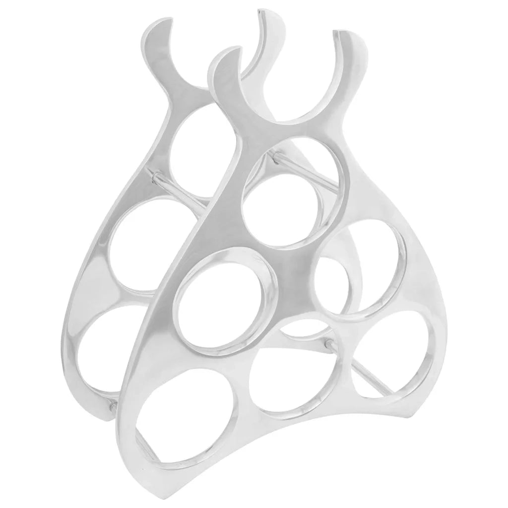 Portabottiglie Argento 32 x 14 x 37.5 cm Alluminio 42000150